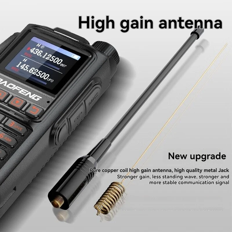 Baofeng Uv-18L 10 واط نسخة لاسلكية Dtmf نوع-C شاحن تردد Uhf Vhf طويلة المدى أجهزة اتصال لاسلكية التخييم ل Quansheng