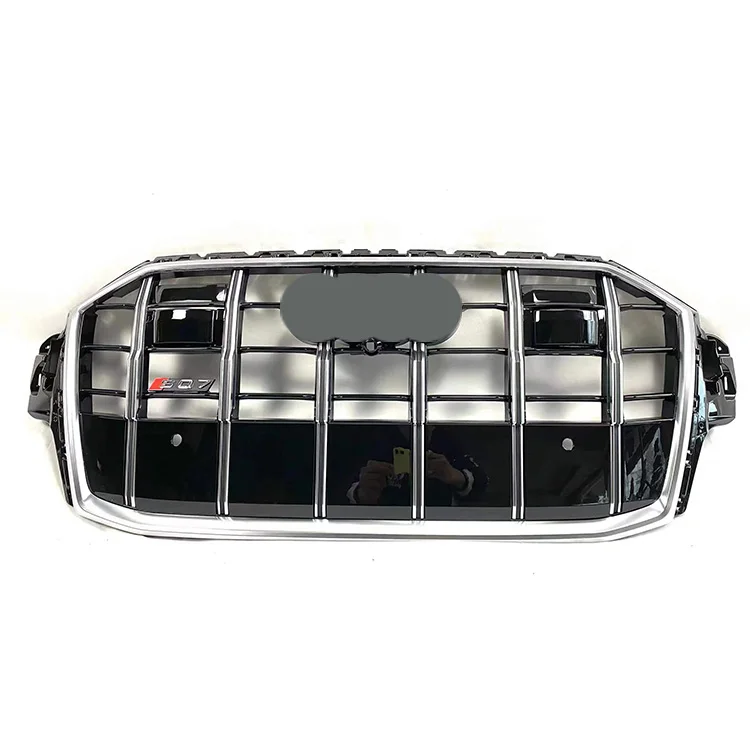 

New Style ABS Front Grille for Q7 Radiator Honeycomb Grills Front Bumper Grill SQ7 Frame Quattro Style2021-2022