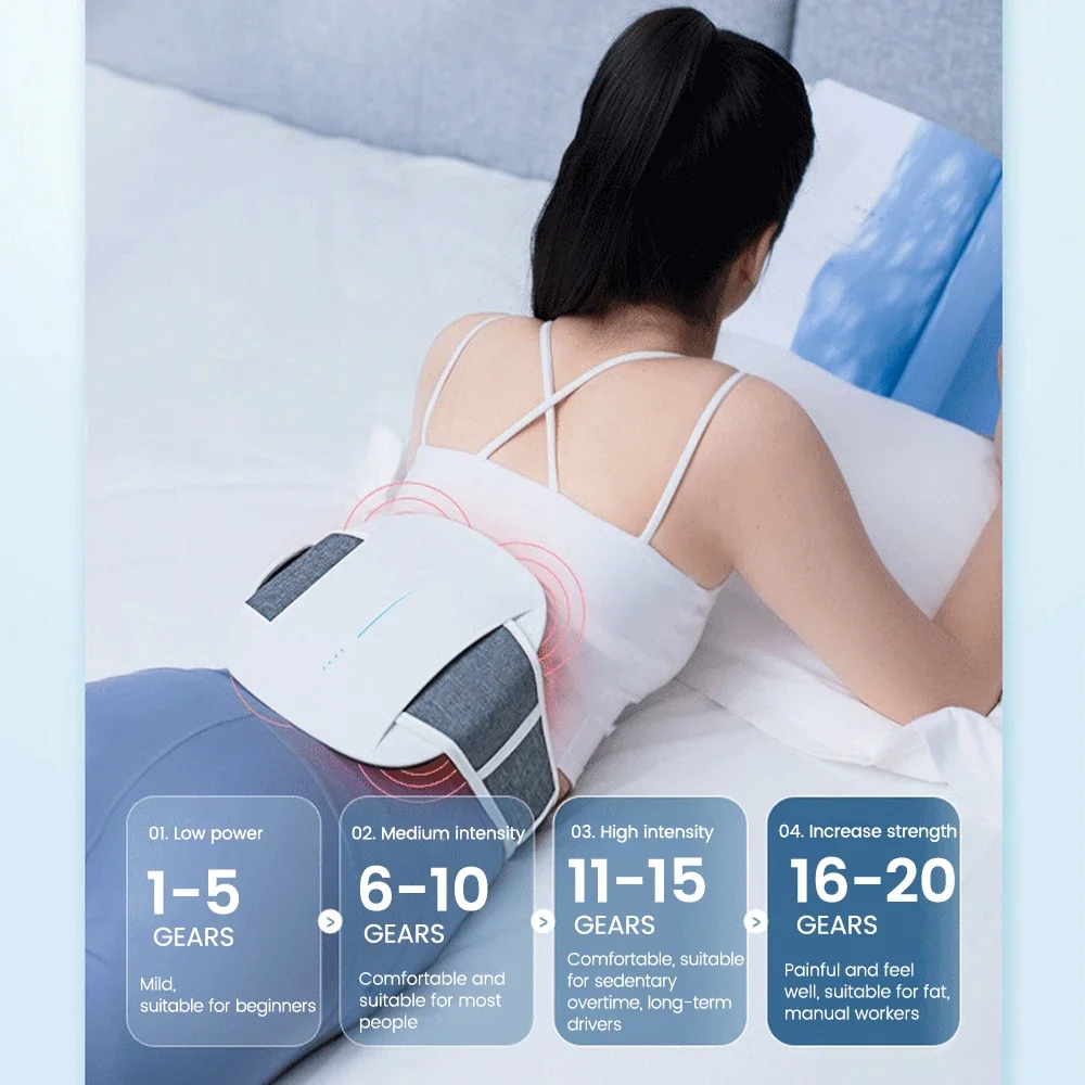 

Electric Lumbar Traction Device Waist Back Relaxation Massager Lumbar Spine Support Vibration Relieves Waist Pain Body Fatigue