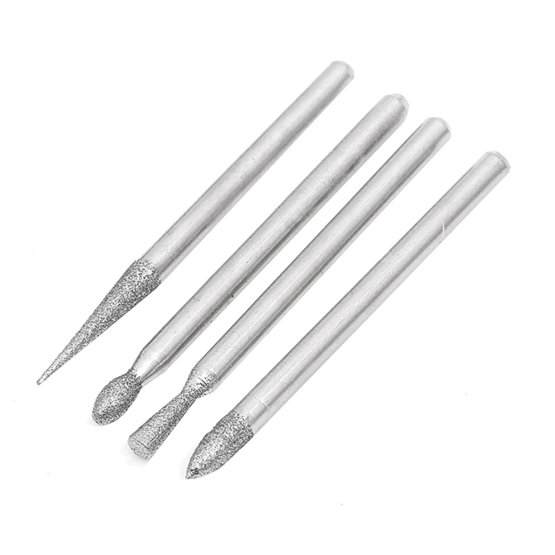 30PCS Grinding Carving Grinder Tool Polishing Electric Grinding Rod Cylindrical Tip Fine 3Mm image 3