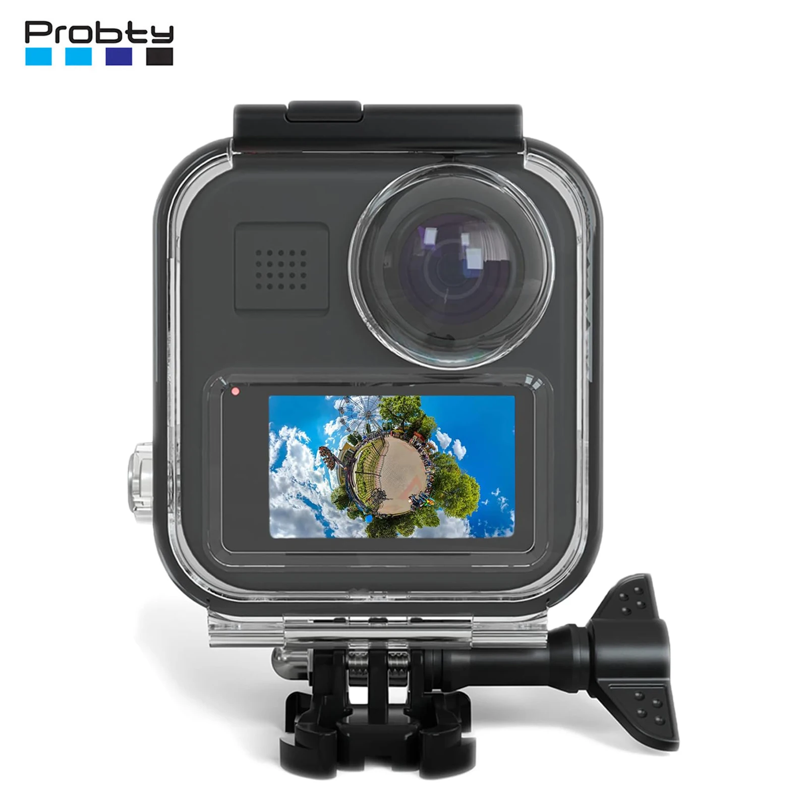 Probty für GoPro MAX 360 (2019) Wasserdichtes Gehäuse für GoPro MAX Tauchschutz Unterwasser-Tauchabdeckung Zubehör