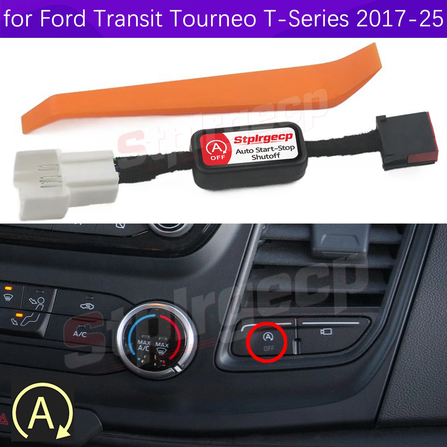 For Ford Transit Tourneo T-Series 2017-2025 Car Automatic Stop Start Engine System Off Device Control Sensor Plug Cable