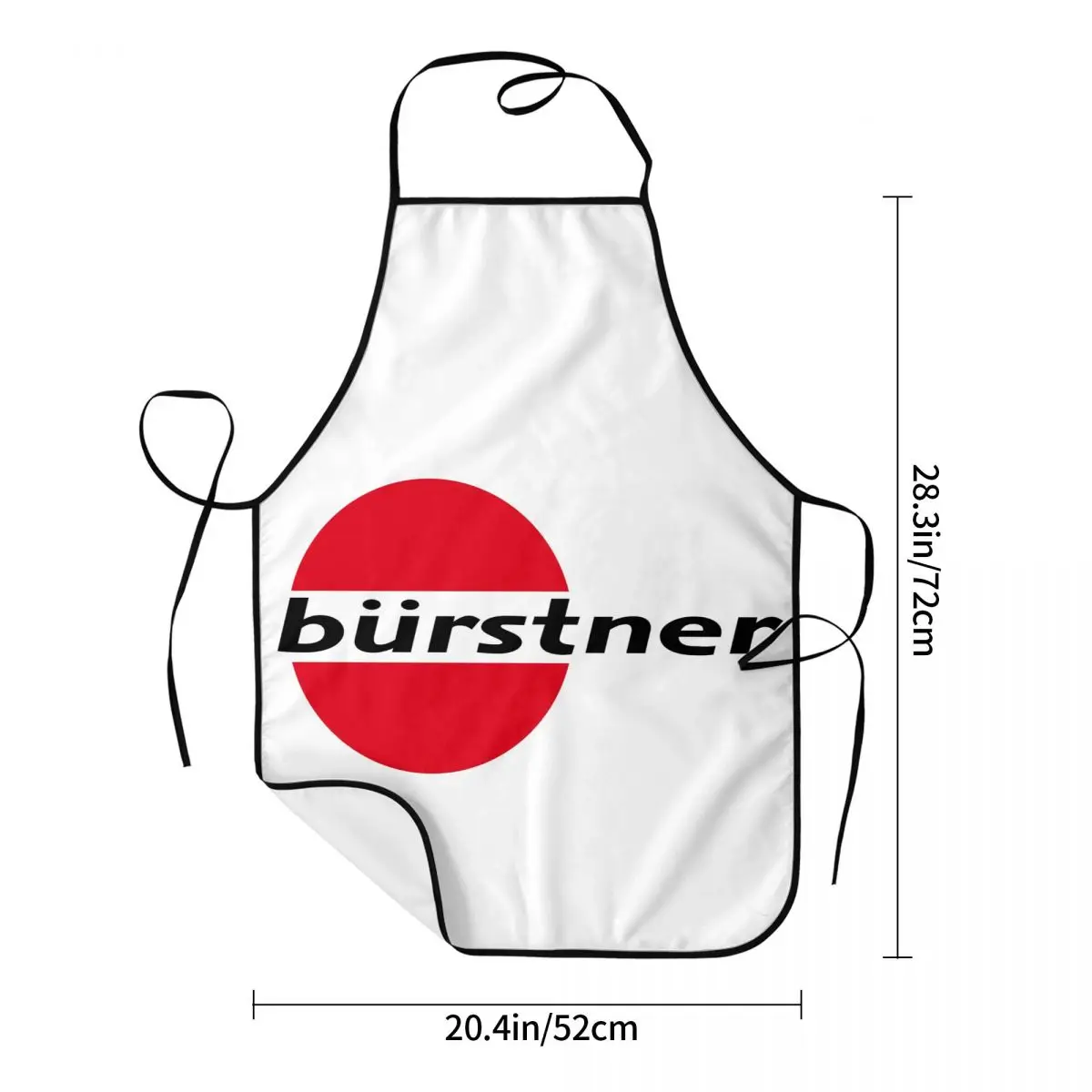 Burstner Logo Aprons Chef Cooking Cuisine Tablier Sleeveless Bib Kitchen Cleaning Pinafore for Women Men Gardening