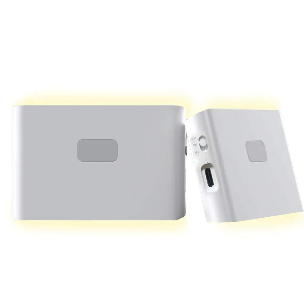 LED Smart Night Light Motion Sensor USB Charging Cabinet Magnetic React In Chain For Corridor Bed Bottom Removable Magnetic