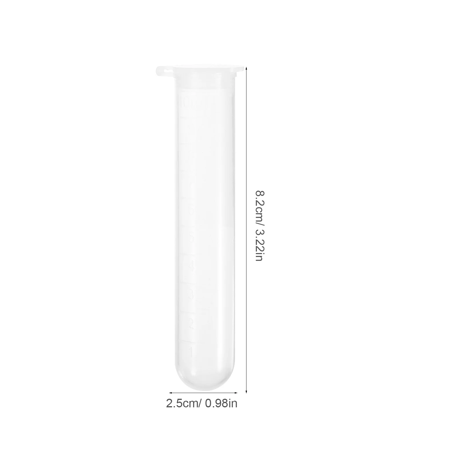 50Pcs Tiny Bottles with Sealing Lids for Liquid Sampling Vials and Small Items 10ml Plastic Tubes with Lids Small Vials
