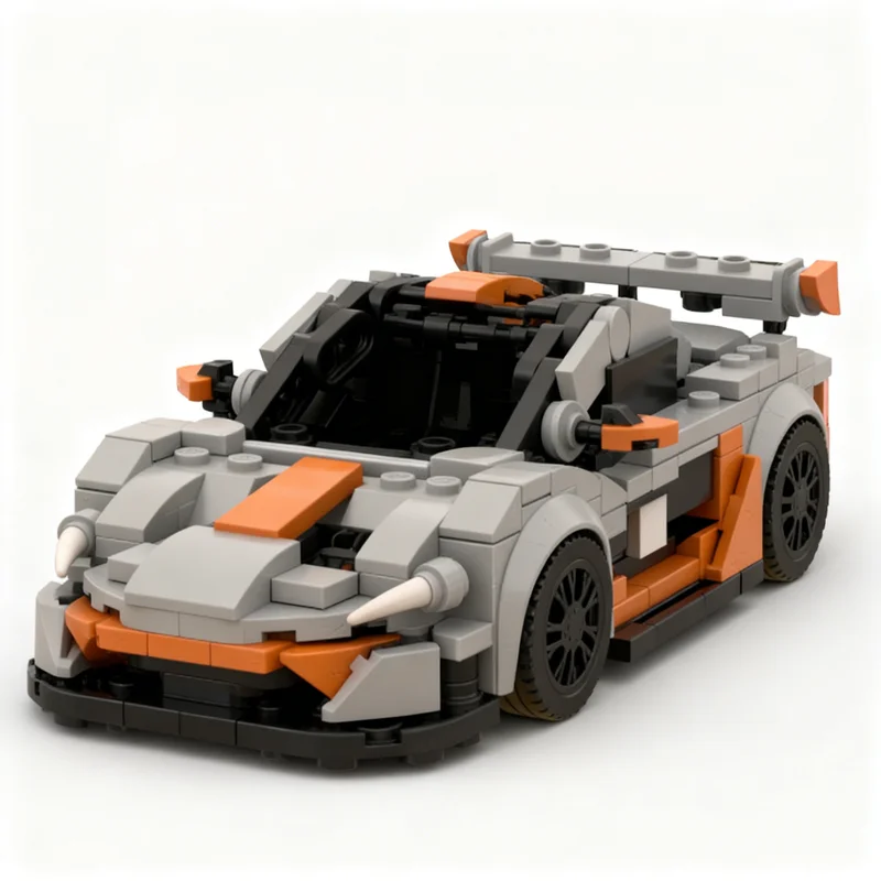 331 Pezzi MOC McLarenesd GTRs City Champions Modello di Blocchi da Costruzione Architettura Assemblabile Fai-da-Te Regalo di Natale Idea Creativa per Giocattoli