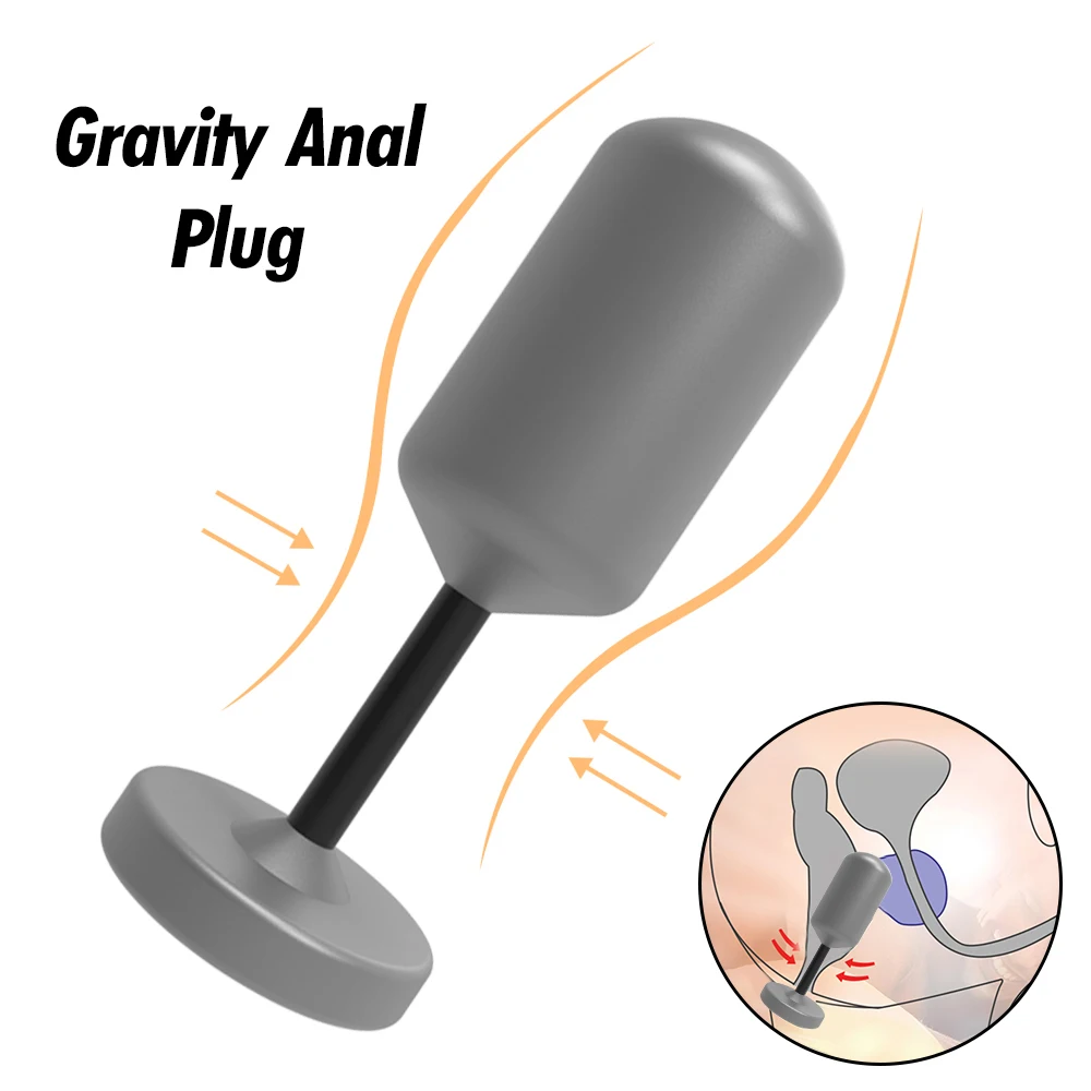 Anal Vagina Training Anal Plug Gravity Metal Anal Plug Sex Toys Butt Plug Small Anus Massager For Men Vagina Tightening Exercise