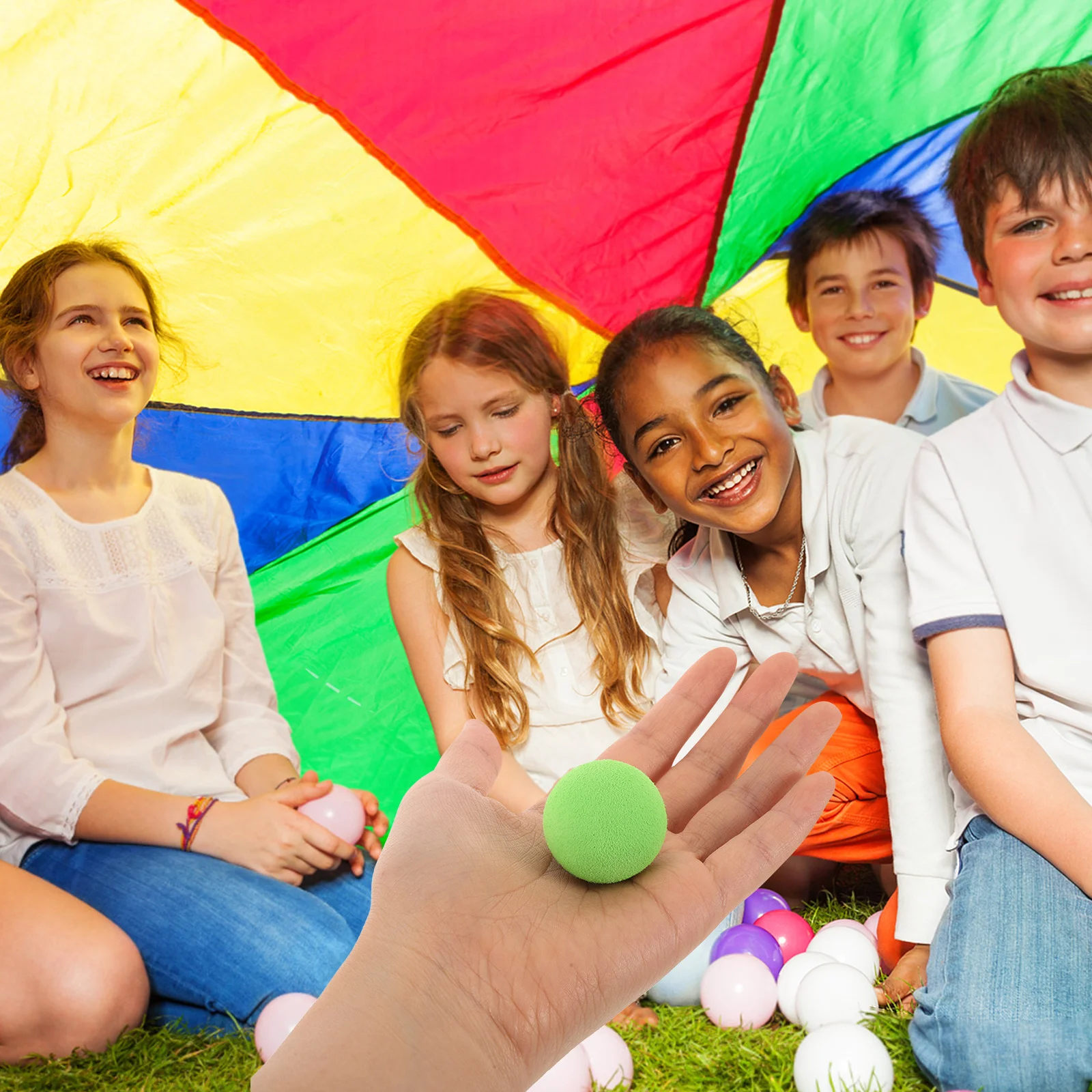 50Pcs Round Foam Launch Balls Safe Soft Game Balls for Shooting Launch Game Ball Party Favor Play Round Ball Party Favor