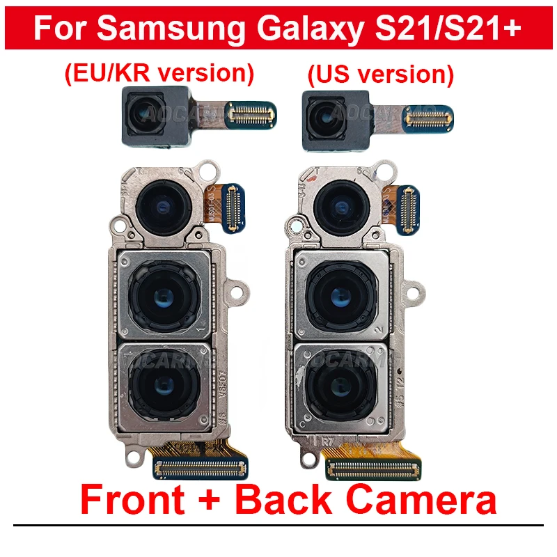 

Front + Rear Wide Back Main Camera Flex Replacement Part For Samsung Galaxy S21 Plus S21+ G991U / B/N G996B /N G996U/0