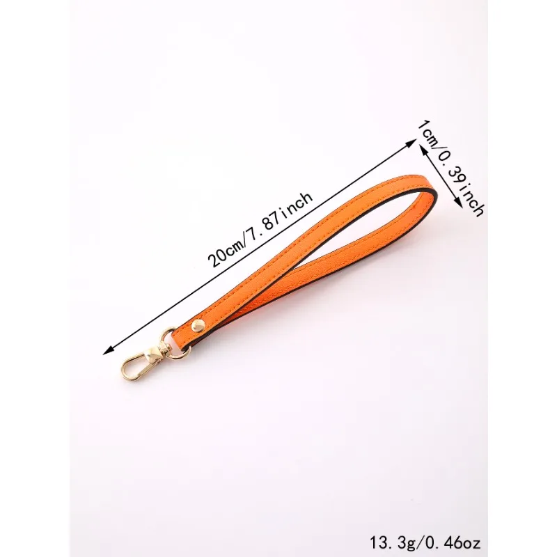 Customized LOGO Keychain Blank Leather Laser Engrave Personalized Key Chains Ladies' Handbag Personalized and Wrist Strap