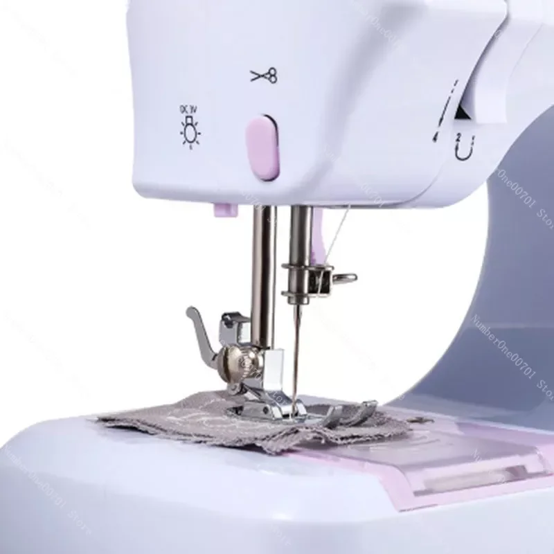 Sewing Machine 220V DIY 12 Stitches Multifunctional Electric Overlock Sewing Machine Household Tool