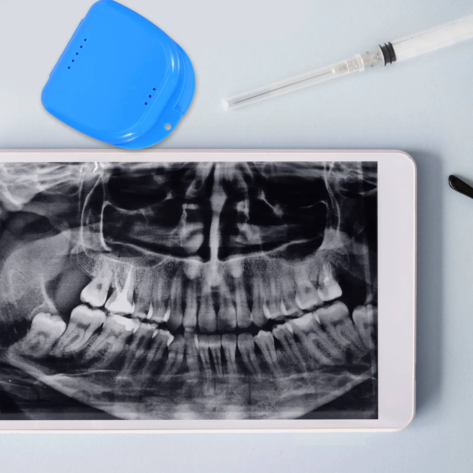 12 قطعة صندوق تخزين أسنان مدمج التجنيب ثقوب التهوية مقصورات آمنة للسفر المنزل استخدام المحمولة أليجنر