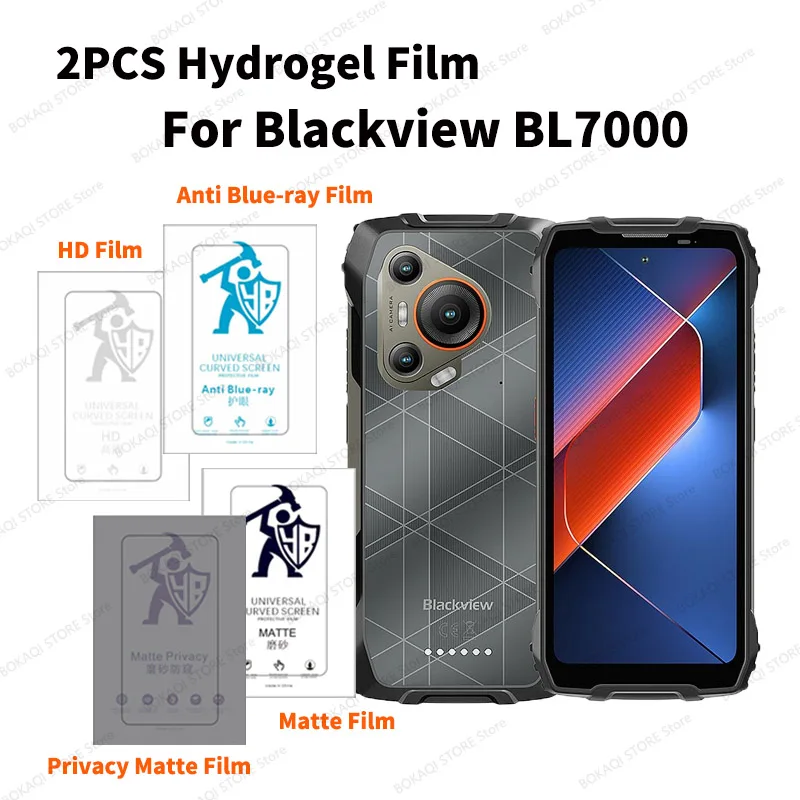 Película protectora de hidrogel HD para Blackview BL9000 Pro BL7000, Protector de pantalla para BL9000 BL8000, 2 uds.
