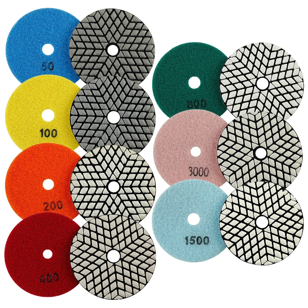 

Grinding Pad Polishing Pad Sanding Discs 50 Grit-3000Grit For Granite Marble Stone Grinding Wheels New Power Tool