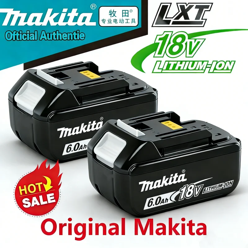 

100% оригинальный аккумулятор Makita 18V 6.0Ah для электроинструментов Makita 18V BL1830 BL1830B BL1840 BL1840B BL1850 BL1850B.