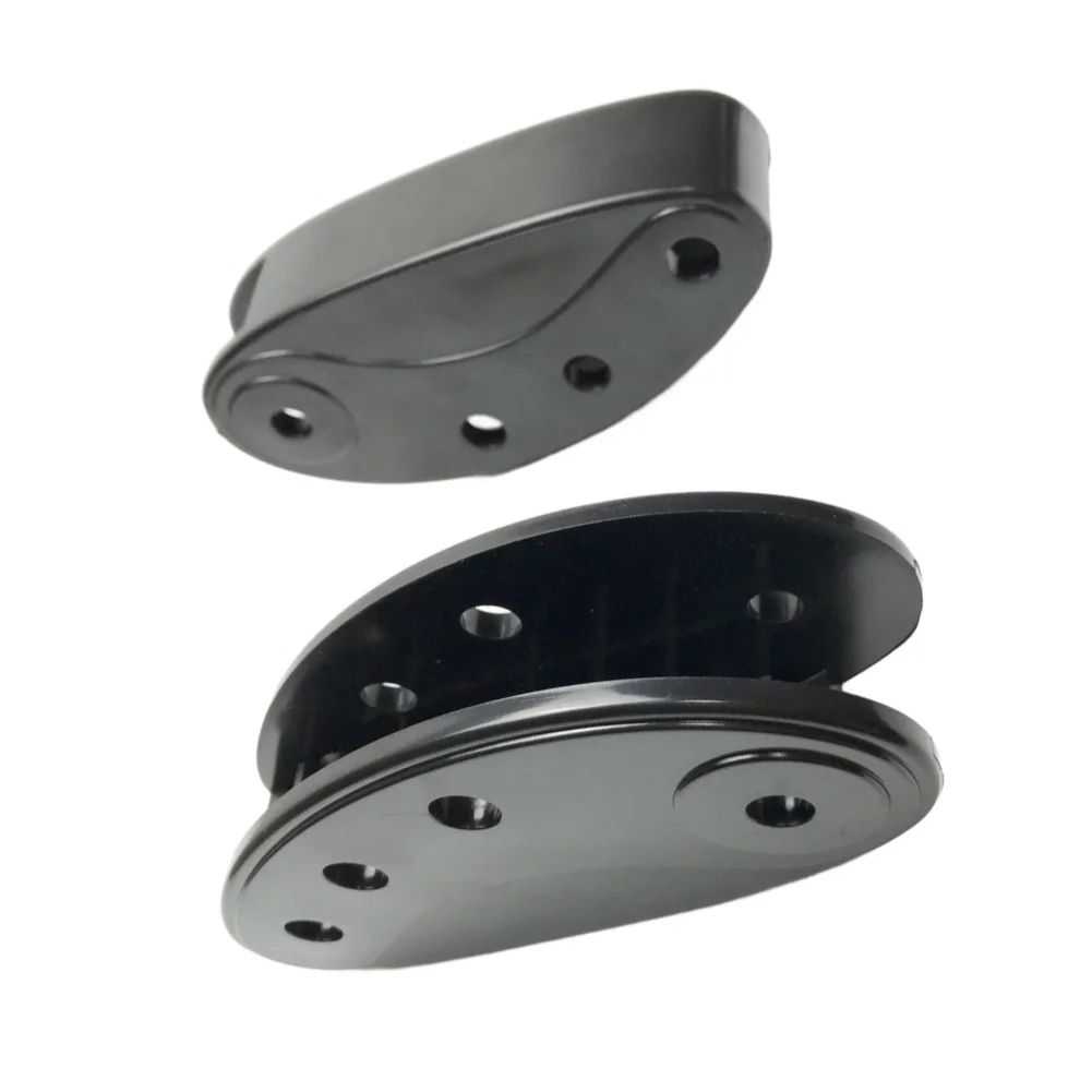 Incline Adjustment Foot Blocks for Manual Treadmill Deck Slope Control Fits 24 mm / 27 mm Frame Tubes 143 mm Oval 2 pcs