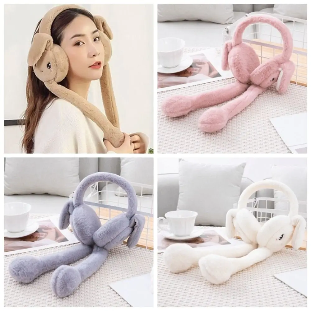 Soft Rabbit Earmuffs Imitation Fur Cartoon Ear Cover Windproof Cold Proof Winter Earmuffs Winter