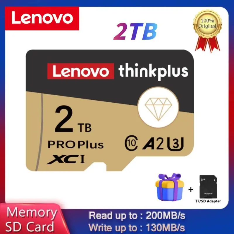 Lenovo Extreme 128GB 2TB Micro TF/SD Card 256GB SSD Class 10 High Speed A2 TF Card SD Memory Card 1TB Flash Memory SD Cards