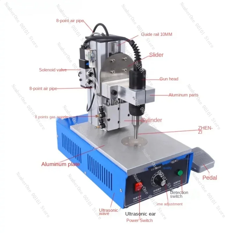 Spot Welder Oil and Water Separation Automatic Protection Portable Spot Welder Economical Spot Welder Ultrasonic Mask with