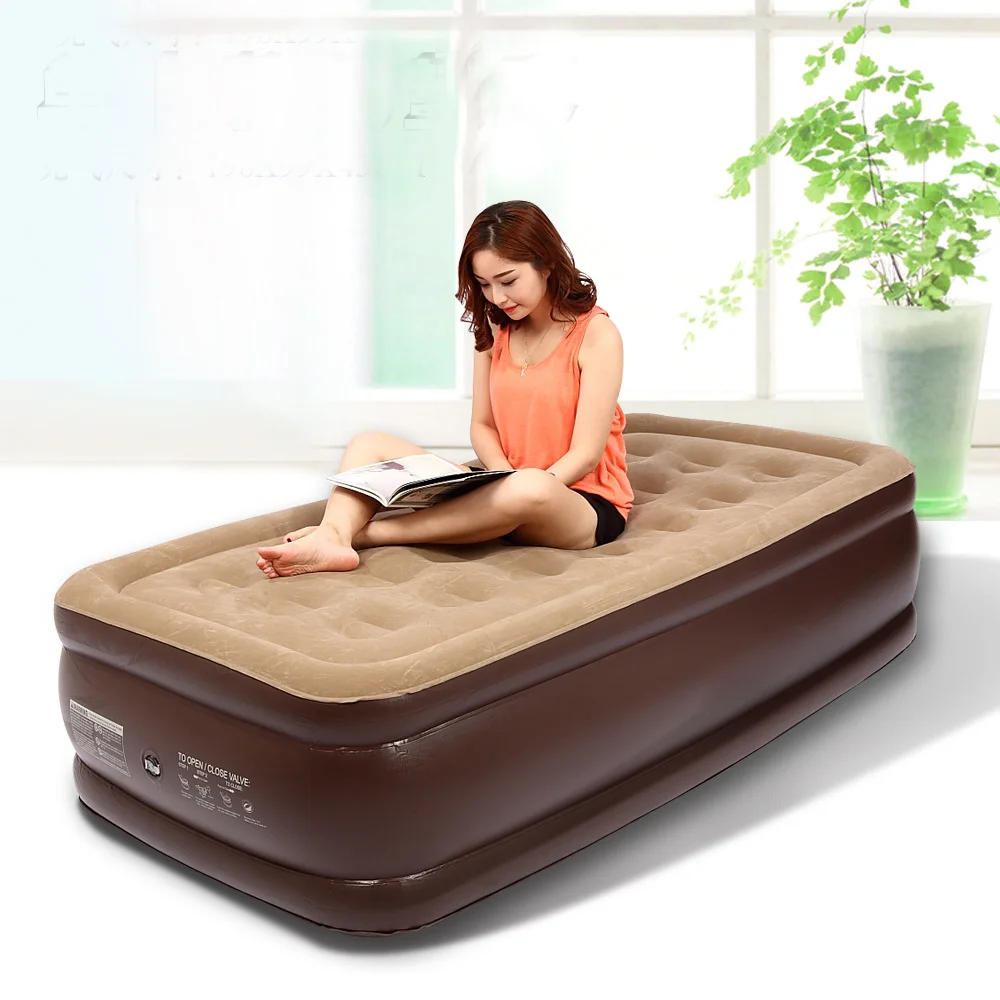 Single Person 192*102*43CM Thickening Camping Mat Leisure Office Air Bed Outdoor Air Mattress Inflatable Cushion With Pump