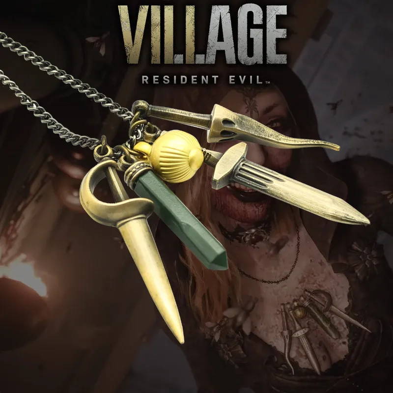 

CosplayPre-sale exotic accessories Bela Cassandra Daniela Lady Dimitrescu Cosplay Moth Lady Vampire Witch metal Necklace
