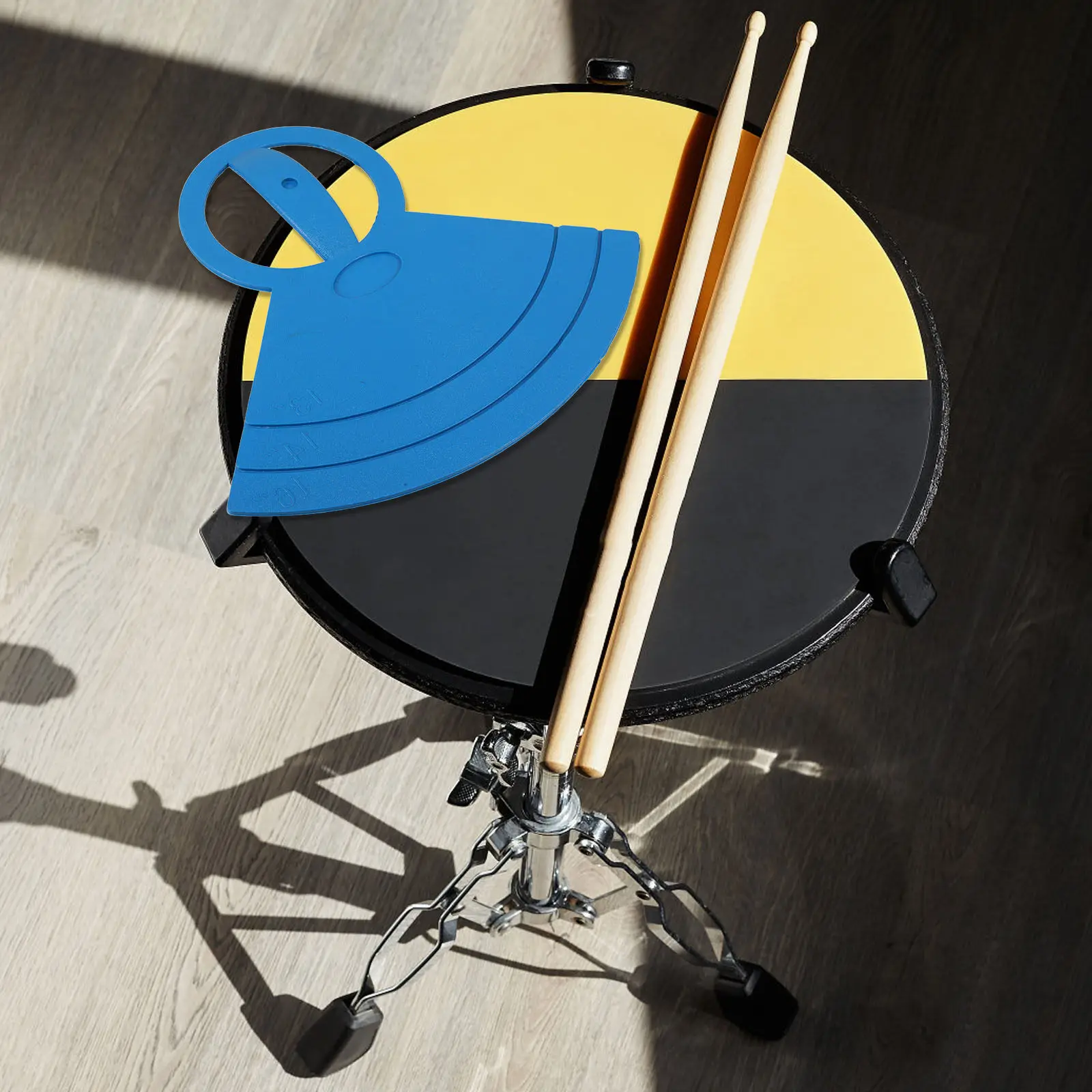 Silent Drum Practice Pad Rubber Mute Mat for Noise Control Vibration Absorption Suitable for Snare Kick Cymbal Drummers Quiet