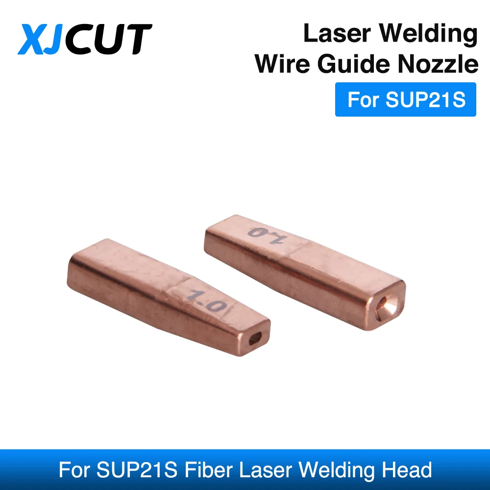 XJCUT 10 buah/lot SUP21S nozel panduan kawat las Laser untuk SUP21S kepala las Laser mesin las nozel umpan