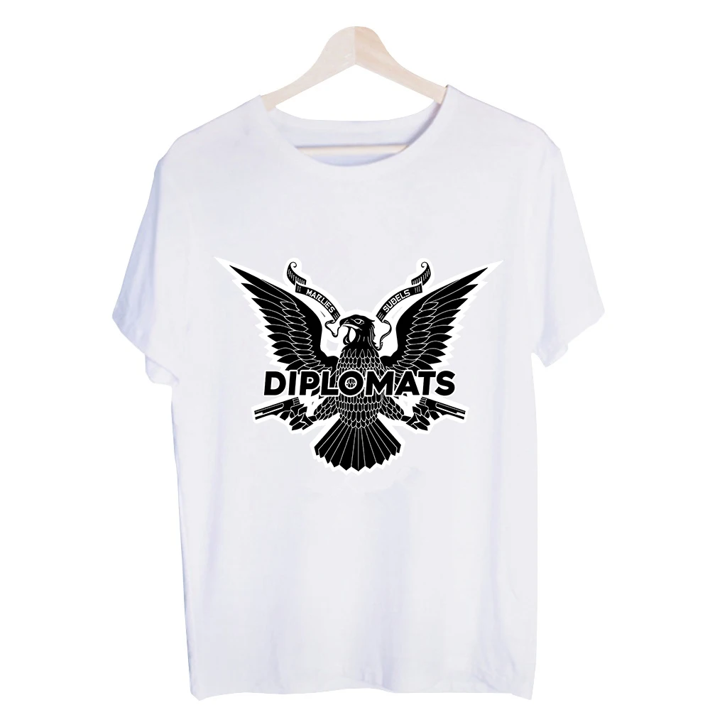Men's Eagle and Typography Print Graphic Tee, Streetwear Style Short Sleeve T-Shirt for Casual Daily Wear