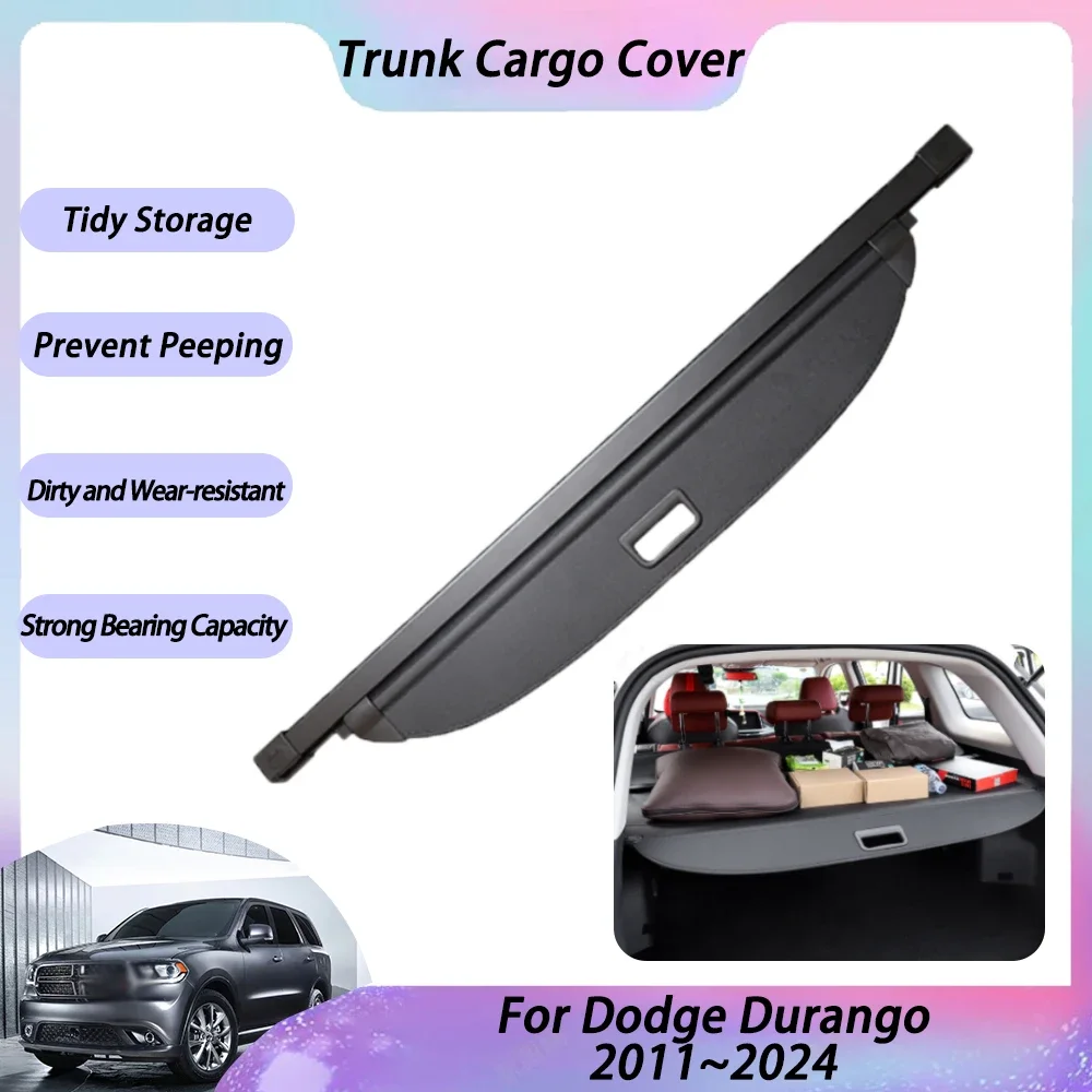 

Car Trunk Curtain For Dodge Durango 2011~2024 2015 2017 2018 2021 2023 Accessories Rear Boot Tray Cargo Cover Retractable Shade