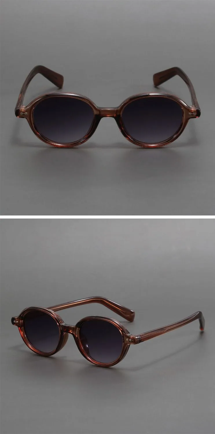Kleine runde Sonnenbrille aus Acetat, polarisiert, für Herren, japanisch, Unisex, ovale Sonnenbrille, Damen, Retro, TR90-Acetat, Herren – Detail 5
