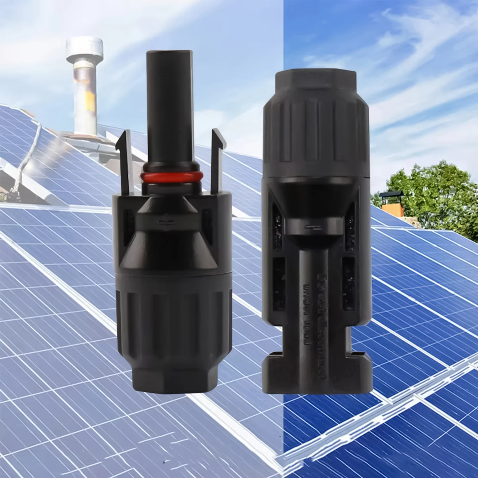 Solar Panel Cable Connectors Anti-Reverse Diode Photovoltaic Connector Used Outdoors in Any Weather