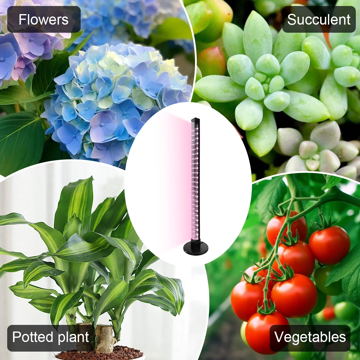 Desktop plant light LED growth lamp strip timer plant growth lamp for seedlings and plants, for home use, indoor planting, flowe