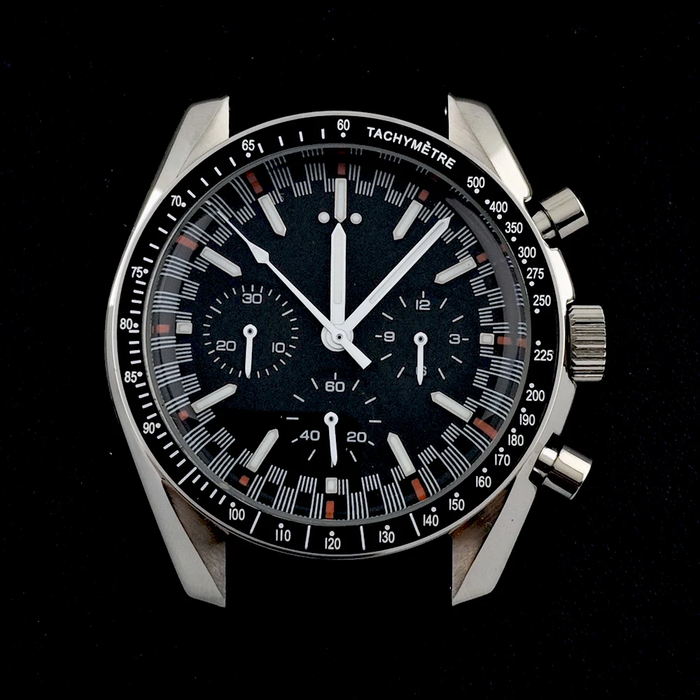 VK63 case men's watch 40mm Alexander glass case custom logo dial suitable for VK63 movement watch accessories