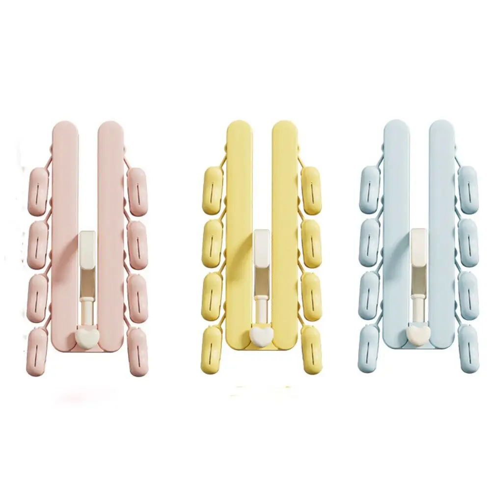 Portable Folding Drying Rack Non-slip 360-Degree Rotation Laundry Hanger Strong Load-bearing Traceless Sock Hanging Clips - Image 4