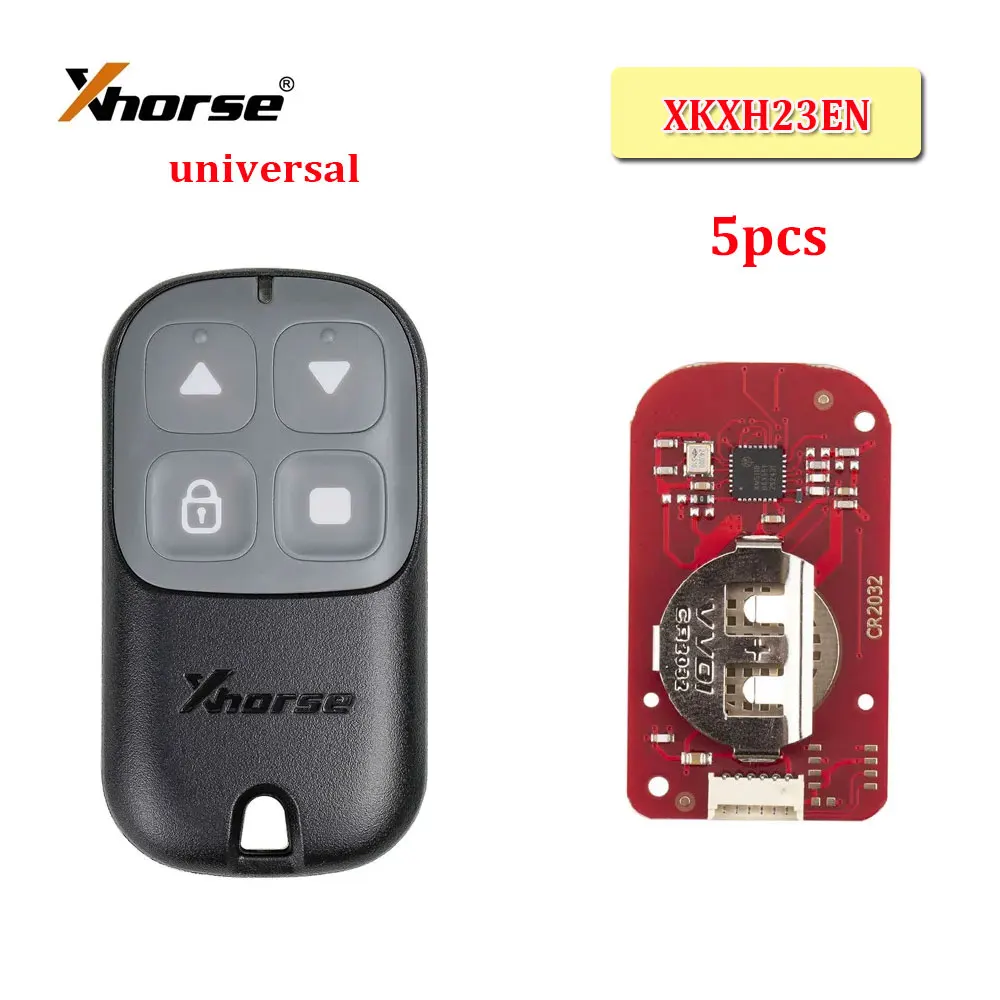 

5pcs Xhorse XKXH23EN Wire Remote Key Garage Door 4 Buttons for VVDI Key Tool Max/VVDI2 English Version