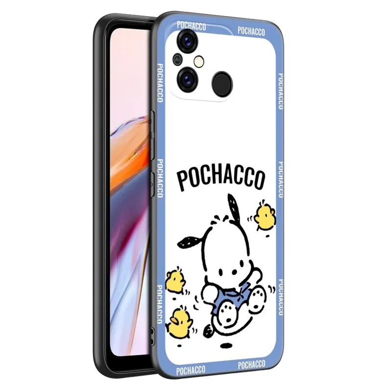 Cartoon Lovely Pochacco Phone Case For Xiaomi Redmi 11 Prime 11A 12C 13C A1 A2 Plus 12 4G 10 5G 8A 9A 10A 9C 10C 9i 12R Note 9T