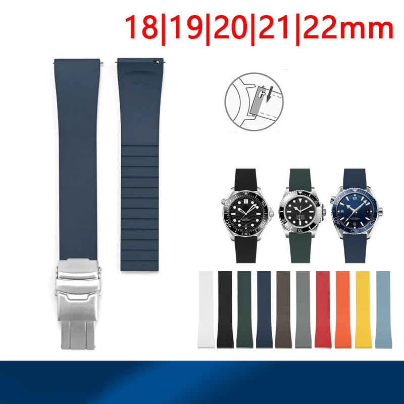 

﻿ High Quality FKM Fluoroelastomer Strap for Cartier Rolex Omega And Other Series Of Wear-Resistant Fashionable Replacement Band