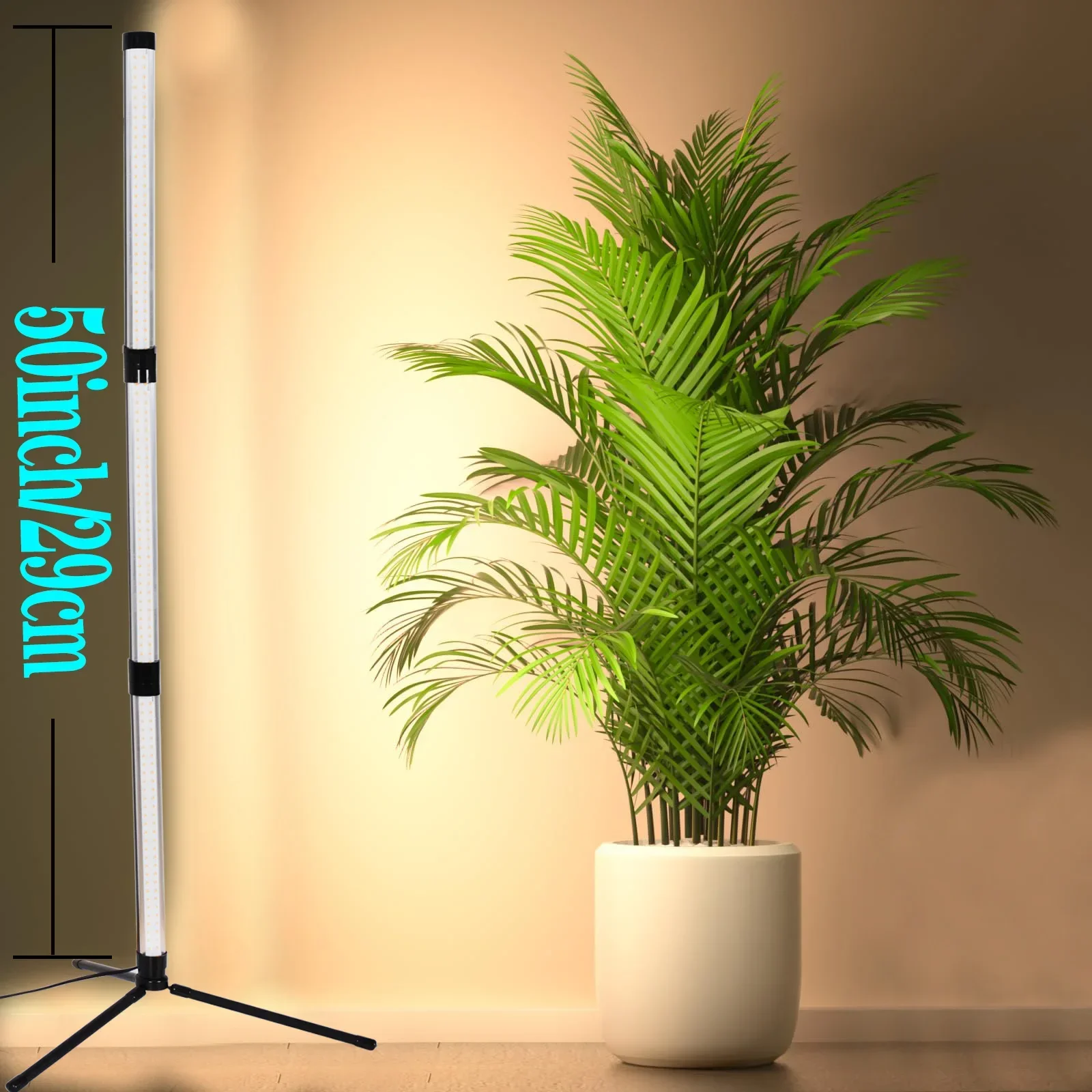 LED Grow Light Voll spektrum Pflanzen wachstums lampe für Zimmer pflanzen höhen verstellbar dimmbar 50 "großes Pflanzen licht mit Timer