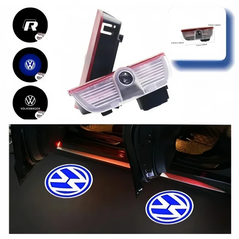 

Светодиодная проекционная подсветка логотипа для автомобилей VW GOLF, Passat B6, B7, B8, B9, C6, C7, C8, Tiguan, GTI, GTD, GTE, Touareg – проекционный логотип, приветственная подсветка, лампа-проектор.