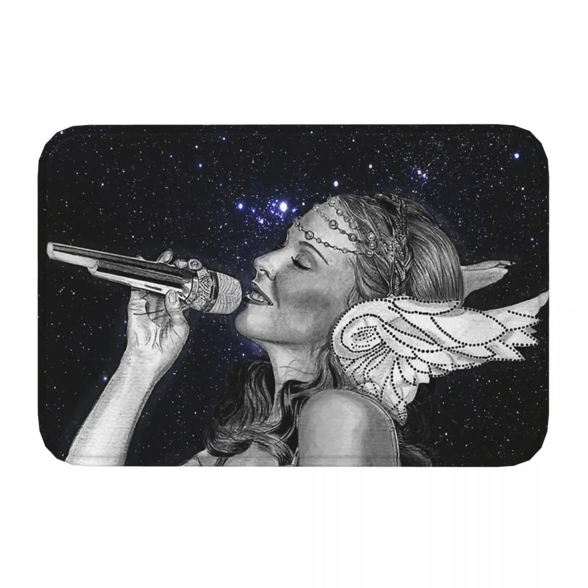 Australian Female Singer Bath Mat Kylie Minogue I'm A Golden Girl Doormat Flannel Carpet Outdoor Rug Home Decoration