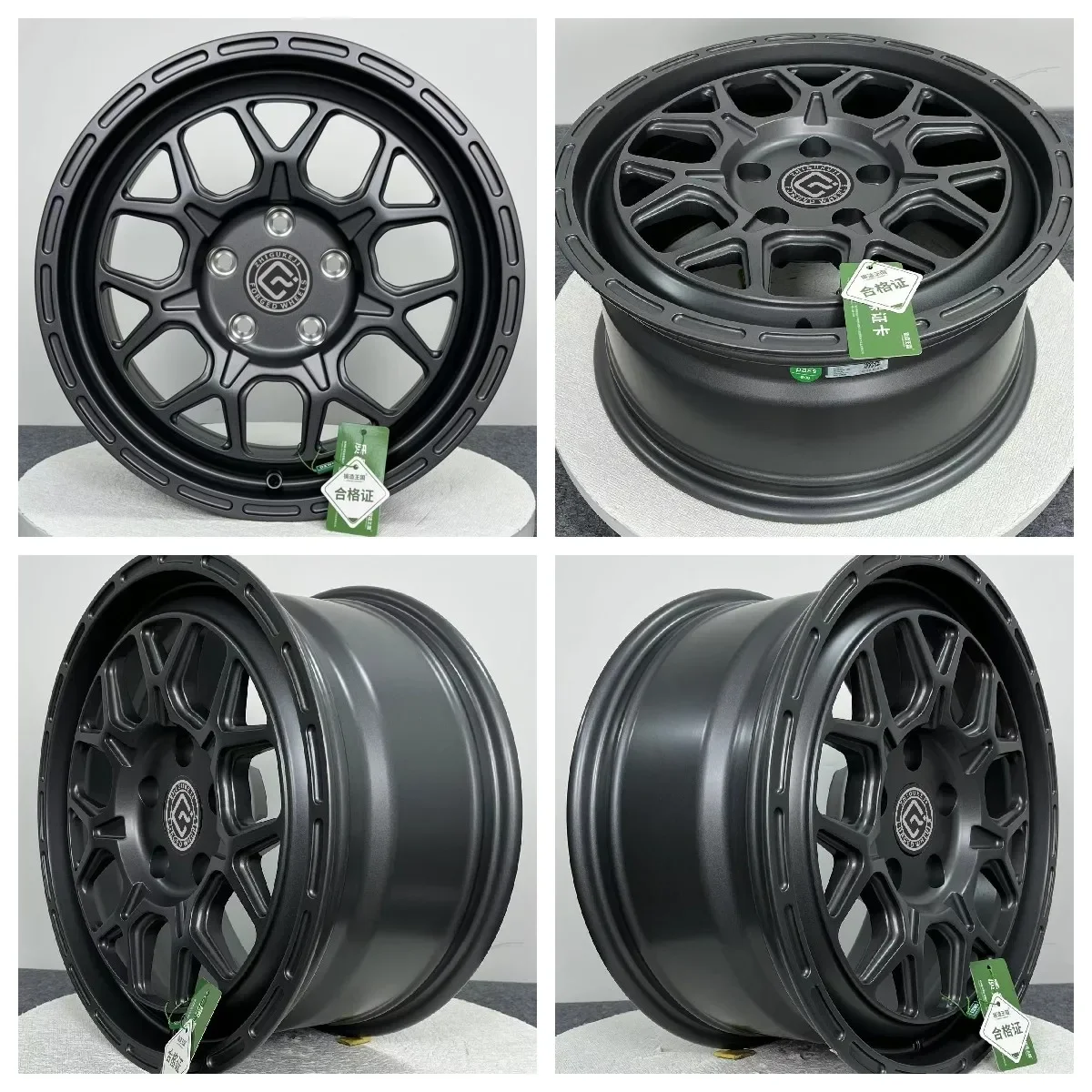 Customized 6061-T6 Aluminum Alloy Forged Wheels 16-22 Inch with Polished Finish 50mm-10mm Width