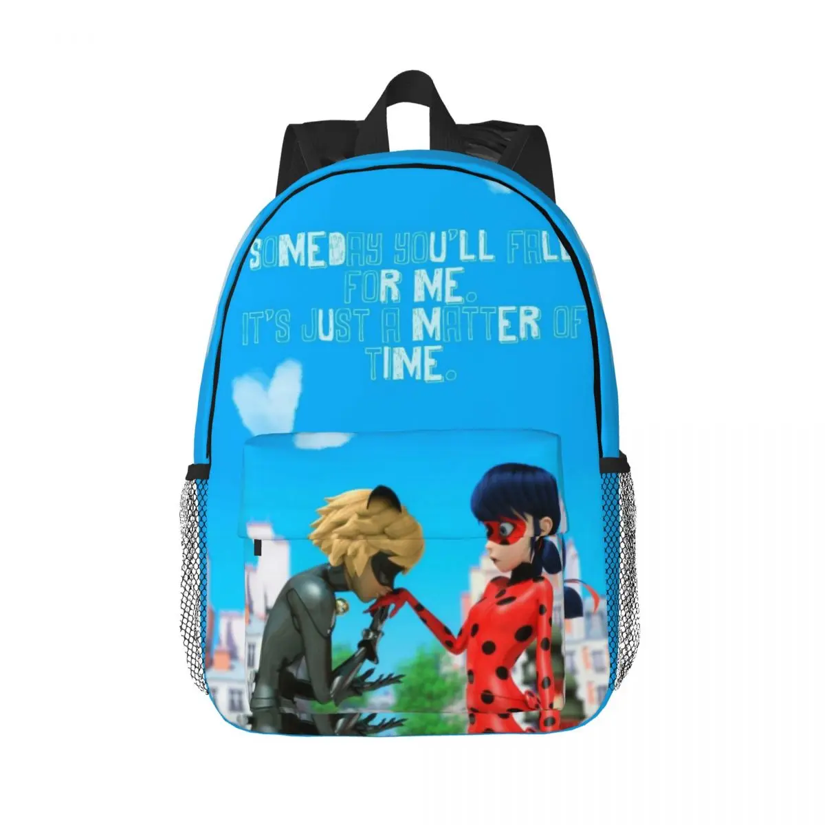 Miraculous Ladybug New Fashionable Pattern School Bag Print Lightweight Backpack 15inch