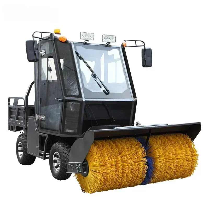 Snowplow Sweeper Machine Snow Cleaning And Maintenance In Winter Snow Remove Snow Plough Blower Machine