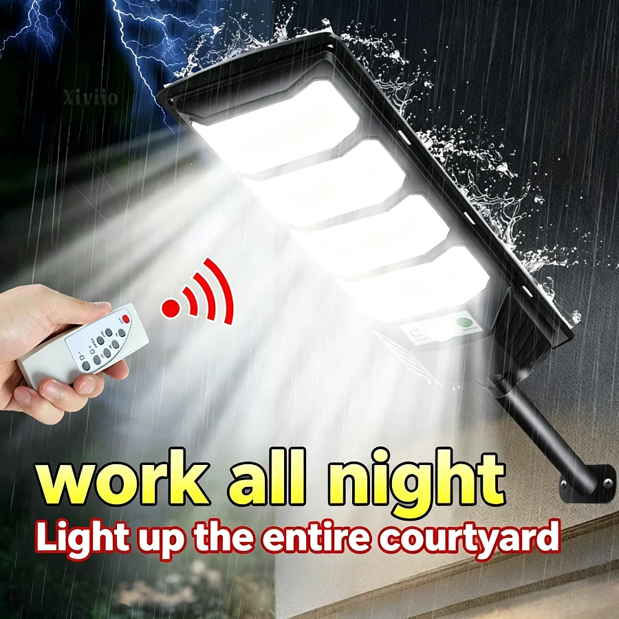 

Solar Light for Outdoor Solar Lamp Sunlight Motion Sensor Light Remote Control Waterproof Street Wall Yard Lamp