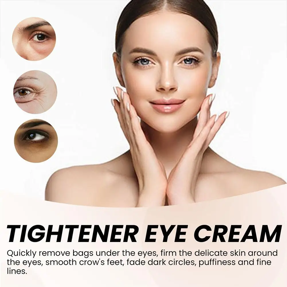 Tighten Wrinkles Eye Cream Remove Eye Fat Bags Puffiness Smooth Firming Cream Massage Skin Care Eye Lifting Eye Nourish X4D3