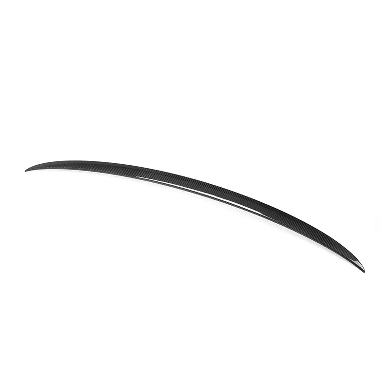 Real Dry Carbon Fiber Car Rear Spoiler Wing Lip Extension For BMW New 7 Series G70 2023-IN MP Style Rear Lip Boot Wing Lip