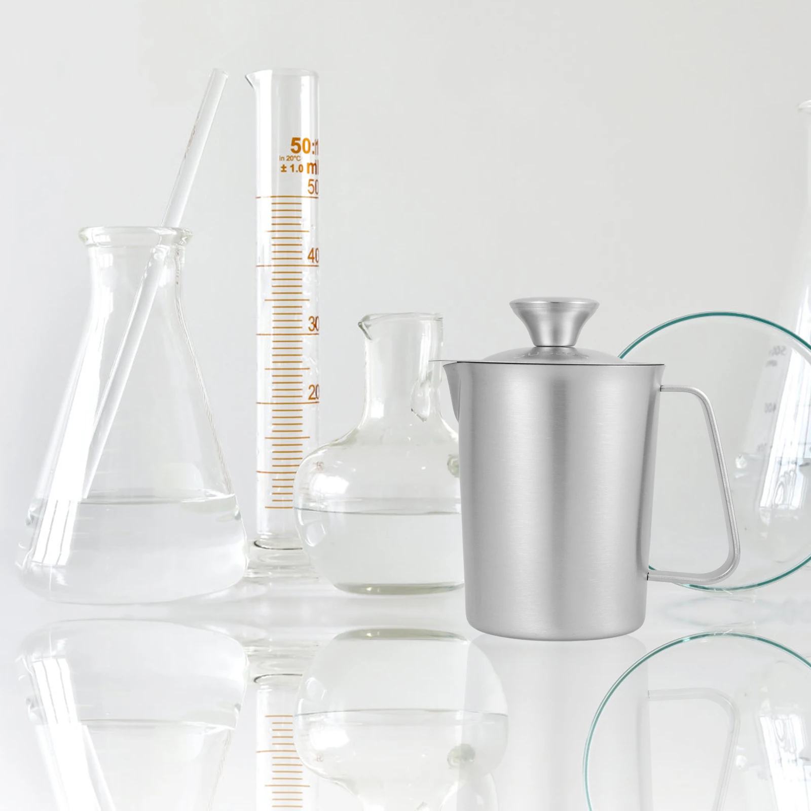 

500Ml Stainless Steel Measuring Cup With Scale Baking Accessory Wide Mouth Scaled Measuring Container Leak