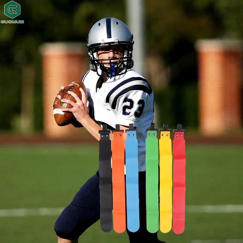 1Pc Adjustable Soccer Rugby Flag Tag Waist Strap American Style Football Match Adults And Youth Rugby Training Belt