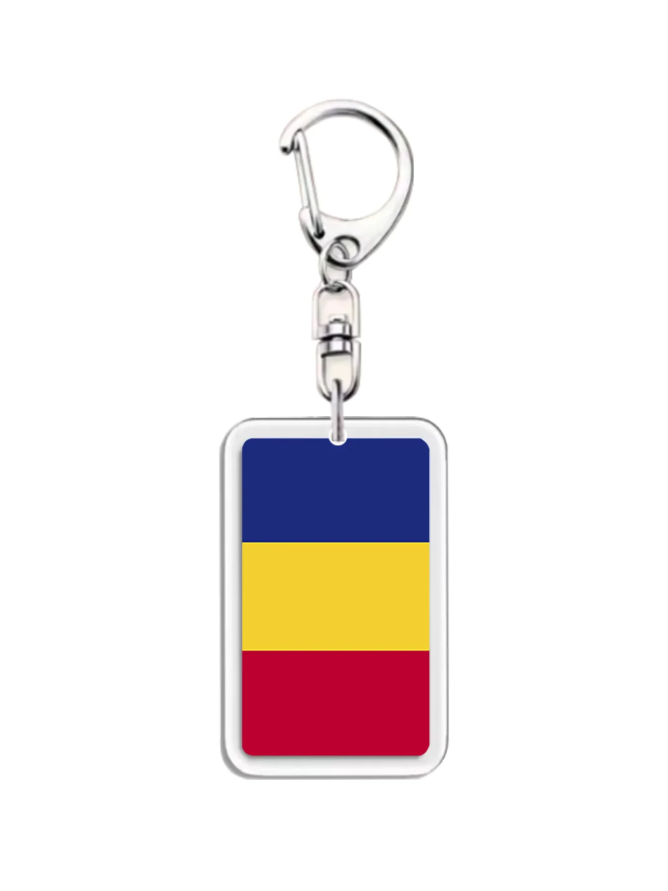 

1PC Romania Flag Acrylic Keychain Car Bag Pendant Cute Creative Gift Charm for Friends Fans Keyring Accessory