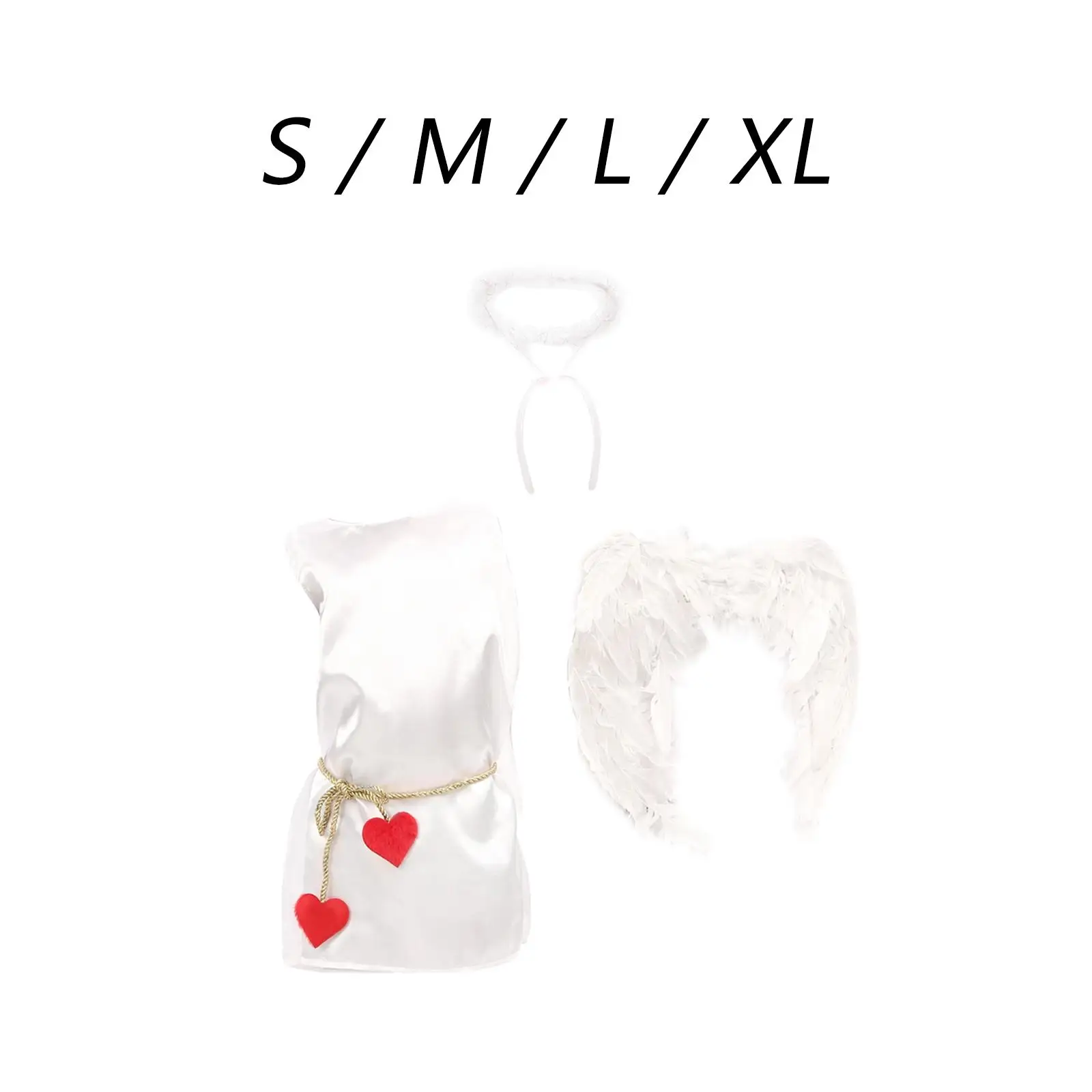 3 قطع أزياء جناح الملاك مجموعة أزياء جناح الملاك الجنية لعيد ميلاد الكرنفال